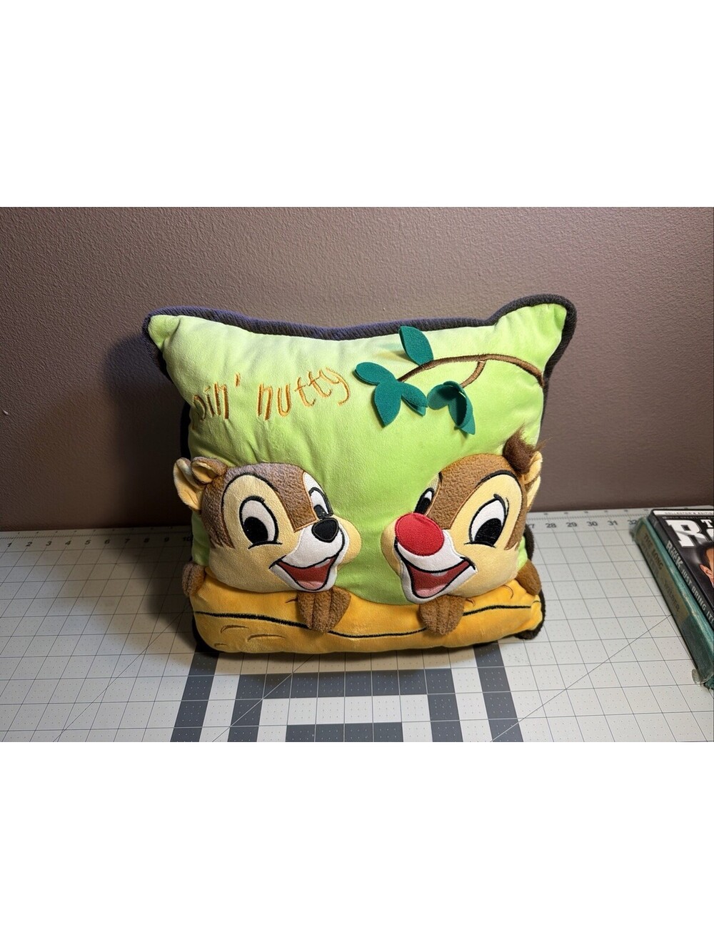 Chip and Dale Walt Disney Chipmunk Pillow 15" x 15"